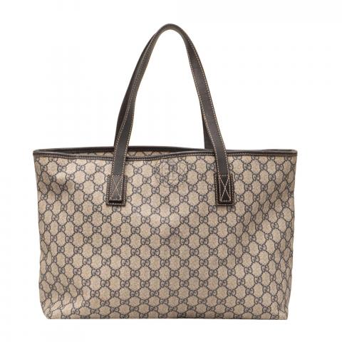Sell Gucci GG Supreme Tote Bag - Brown | HuntStreet.com